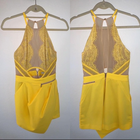 Three Floor Playsuit in Nude & Sunshine - Picture 3 of 7